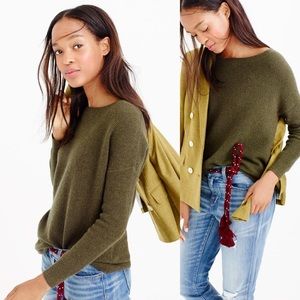 J Crew Beige Boatneck Sweater